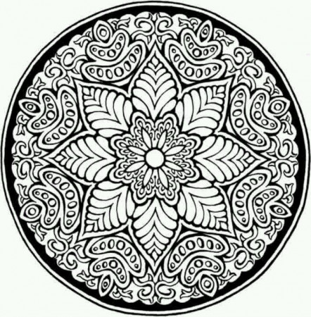Mosaic pattern | Geometry & Mandala Coloring Pages