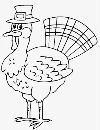 Cute Turkey Coloring Pages for Thanksgiving Day | Creative 