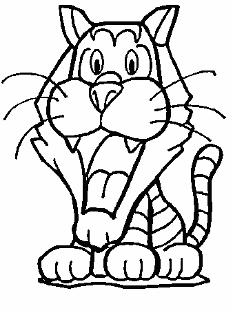 Tiger Coloring Picture