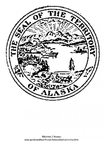 oklahoma state seal Colouring Pages