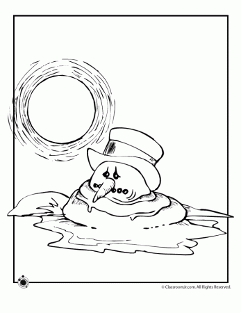 weather coloring pages melting snow page classroom jr