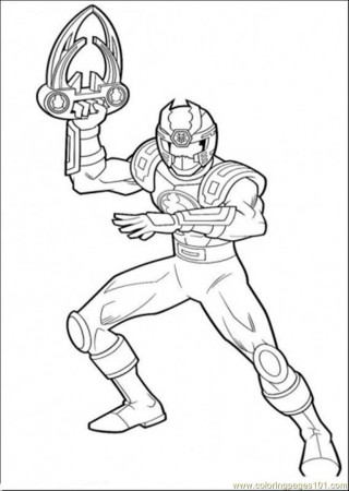 power ranger red ranger Colouring Pages