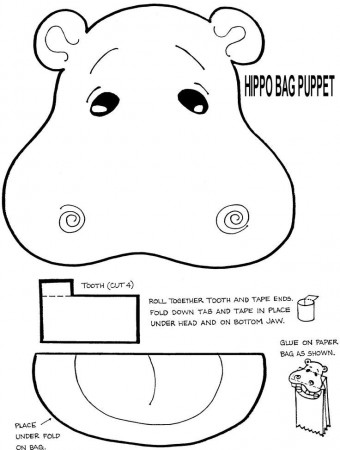 Bag puppet - Hippo | Preschool 2