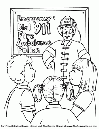 The Crayon House Safety Coloring Pages | The Crayon House