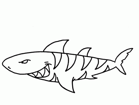 Coloring pictures of sharks