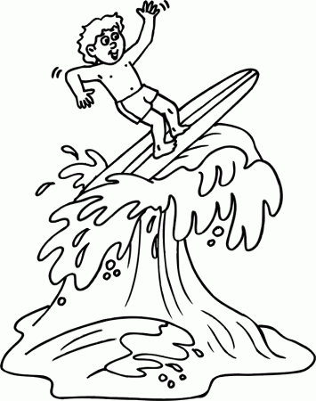 Surfboard Coloring Pages 76 | Free Printable Coloring Pages