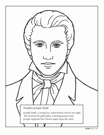 Joseph Smith Coloring Page