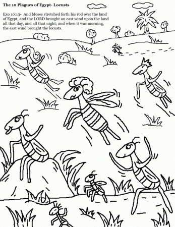 Coloring Pages 10 Plagues Of Egypt God Online Coloring Pages 