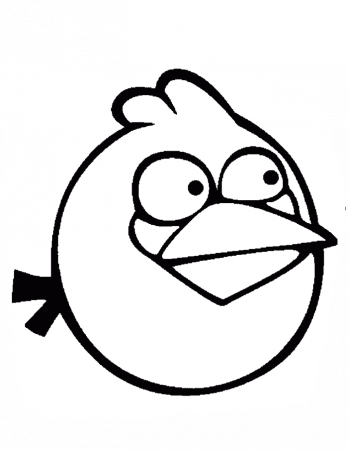 Blue Bird Very Cute And Unique Coloring Page - Angry Bird Coloring 