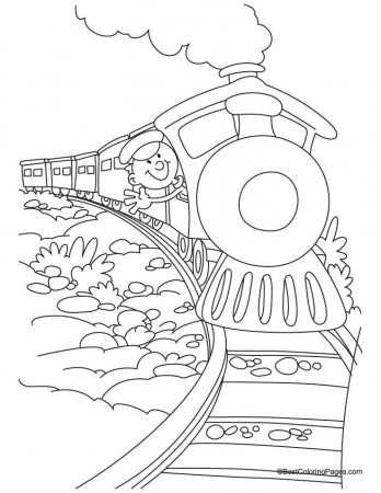 Train coloring page 4 | Download Free Train coloring page 4 for 