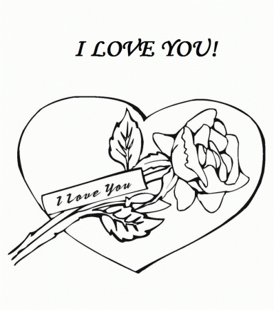 fire heart Colouring Pages