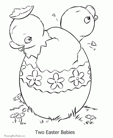 Easter Coloring Sheets - 001