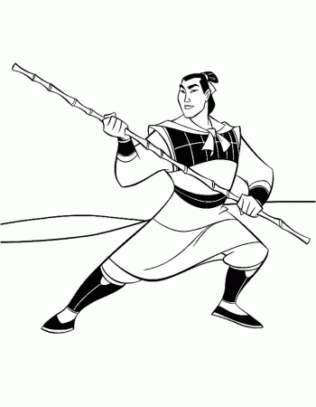 Coloring Page - Mulan coloring pages 0