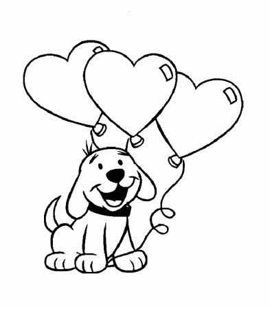 cartoon happy dog coloring pages | Coloring Pages