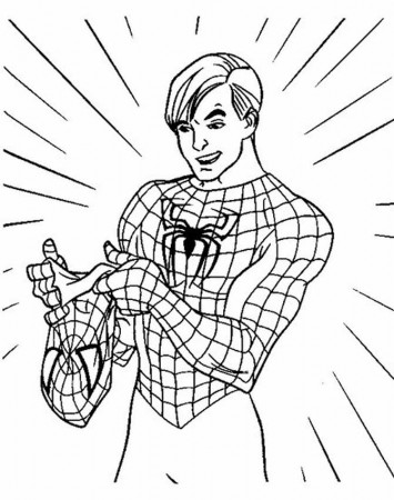 spider man picture coloring 51 - games the sun | games site flash 