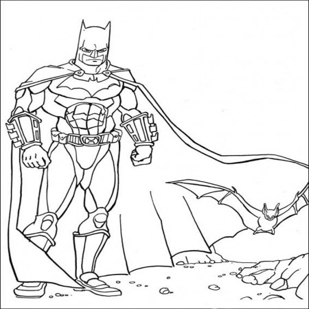 Batman Coloring Page 2 Images