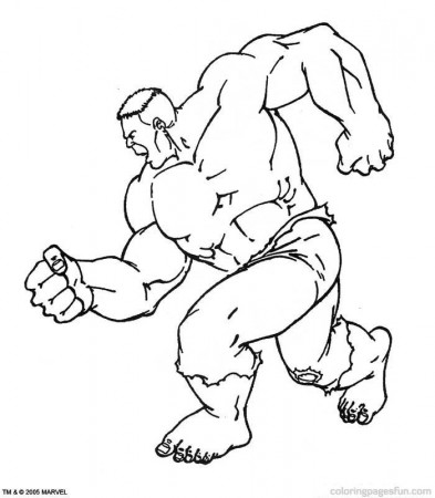 HUlk Colouring Pages (page 3)