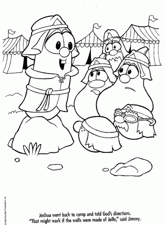 veggie tales weed Colouring Pages