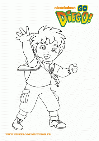 Free Coloring Go Diego Go