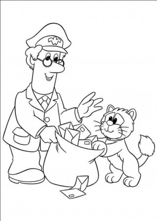 Beautiful Postman Pat Th Coloring Pages For Kids - deColoring