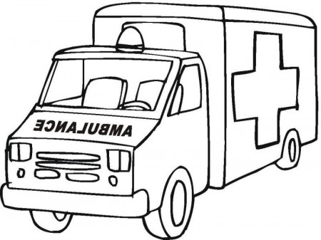 Printable Ambulance Coloring Pages Picture