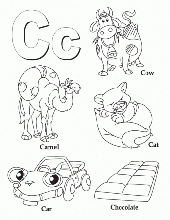 letterr cr c Colouring Pages