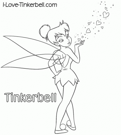 tinkerbell head Colouring Pages (page 3)