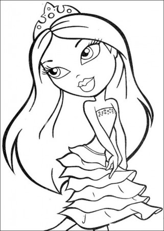 Bratz Coloring Pages Bratz Coloring Pages Hellokids Kids 122016 