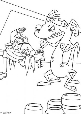 Monsters, Inc. coloring pages - Randall 2