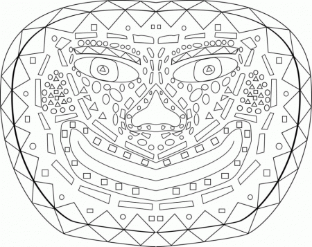 African Masks Coloring Pages Pictures Imagixs Id 45150 130259 