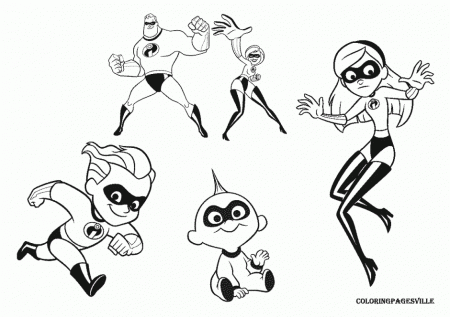 The Incredibles Coloring Pages The Incredibles Violet Coloring 
