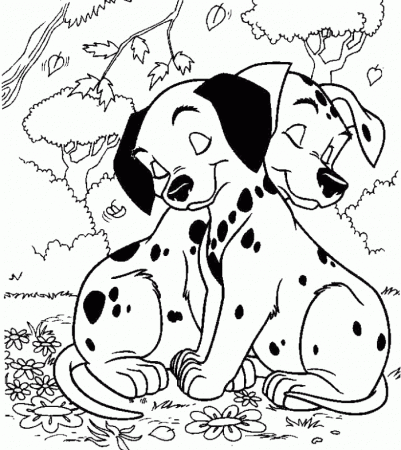 Happy Cute Puppy Free Coloring Page | Kids Coloring Page