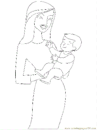 Coloring Pages Mother''s Day (Education > Mother''s Day) - free 