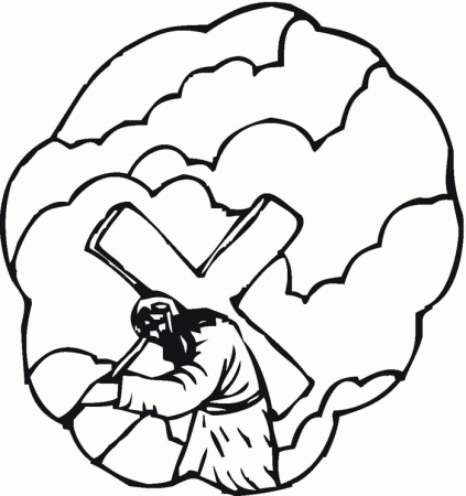 Stations Of The Cross Coloring Pages 235 | Free Printable Coloring 