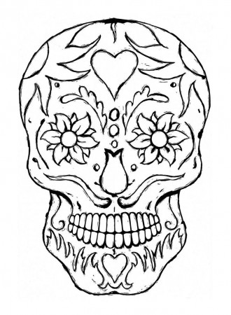 Sugar Skull Coloring Pages | Coloring Pages