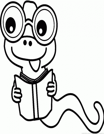 Worm Coloring Pages