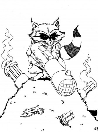 Coloring Pages of Raccoon | Coloring Pages