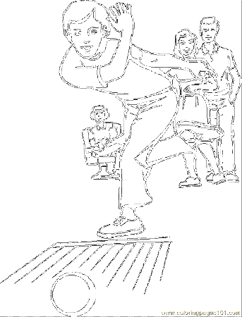 Coloring Pages Bowling (Sports > Bowling) - free printable 