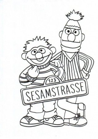 Bert And Ernie Coloring Pages Malvorlagen Ernie Und Bert 162923 
