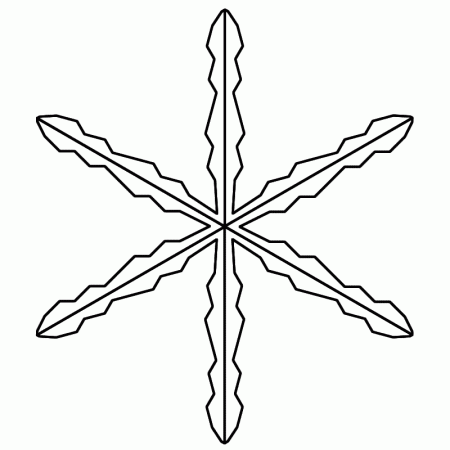 Snowflake - Coloring Page (