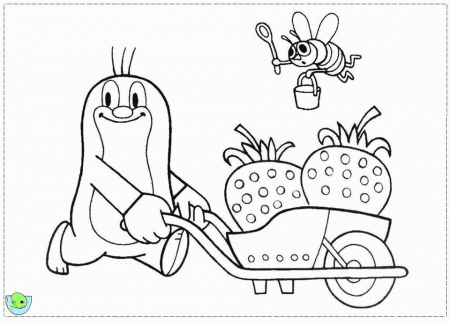 The Mole Krtek Coloring page- DinoKids.