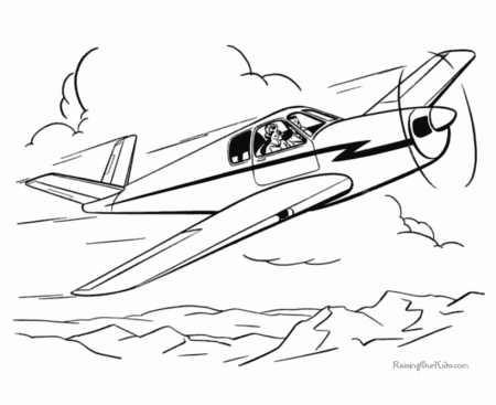 Airplanes coloring pages 014