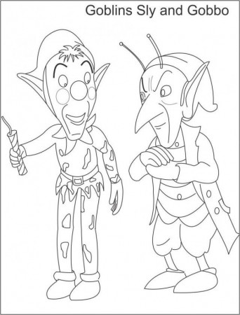 Goblins Printable Coloring Page For Kids Noddy Cartoon Coloring 