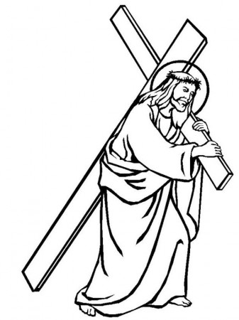 Cross Coloring Pages Jesus | Coloring Pages Printable