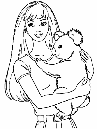 Barbie Print Out Coloring Pages | Rsad Coloring Pages
