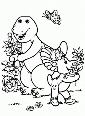 barney halloween coloring pages for kids | Coloring Pages For Kids