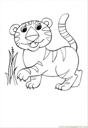 Coloring Pages Leopard Coloring Page (Mammals > Tiger) - free 