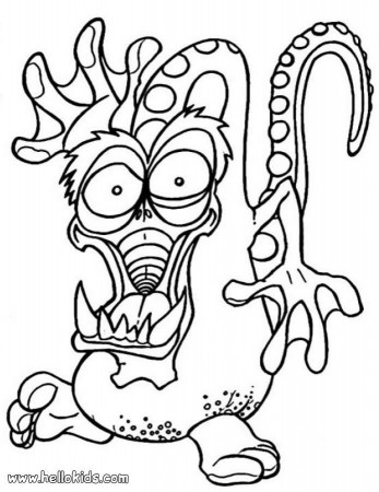 Monster Coloring Page | Coloring Pages