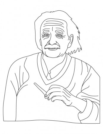 Albert Einstein coloring pages | Download Free Albert Einstein 