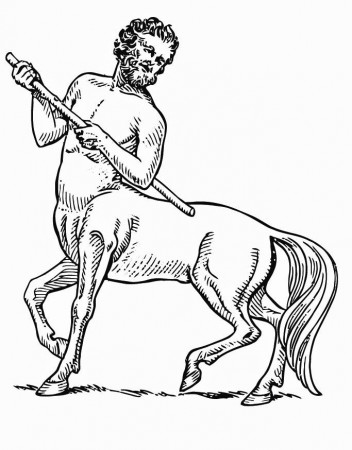 Coloring page Centaur - img 15700.